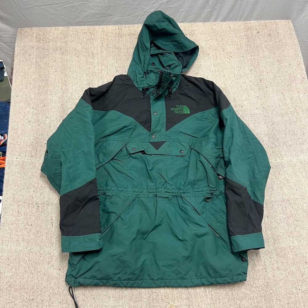 Vintage The North Face Jacket Mens XL Green 1990s Pullover Anorak